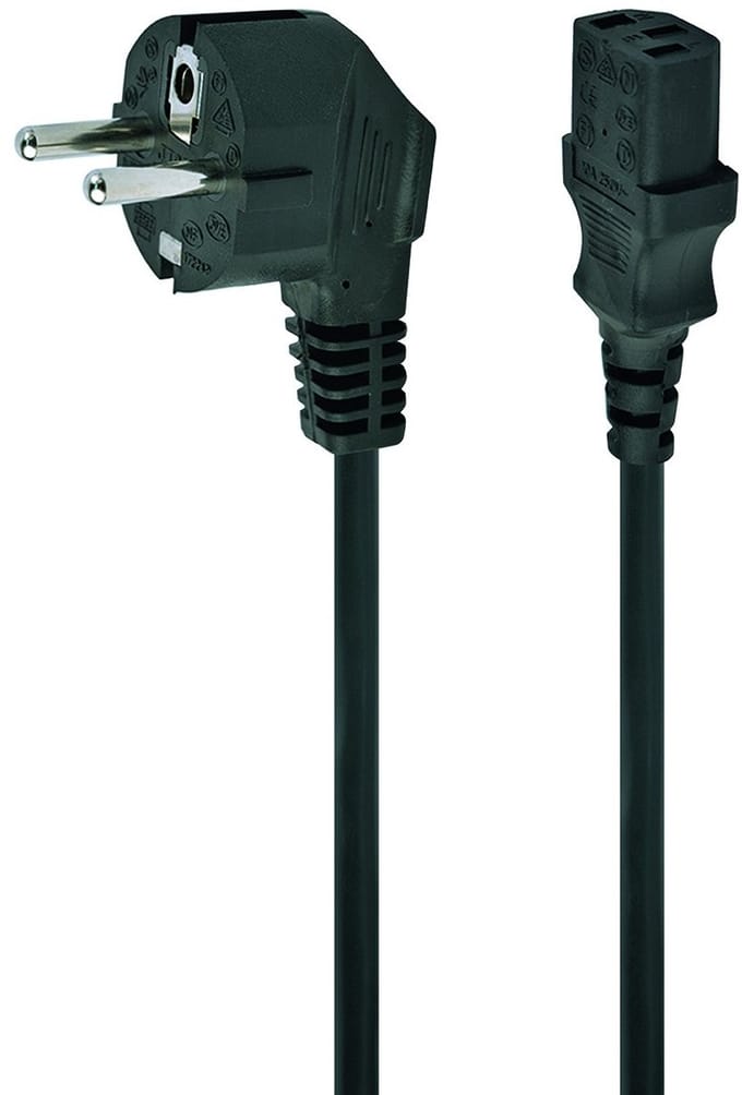 Gembird PC-186 1.8m CEE7-4 C14 stekker Zwart electriciteitssnoer