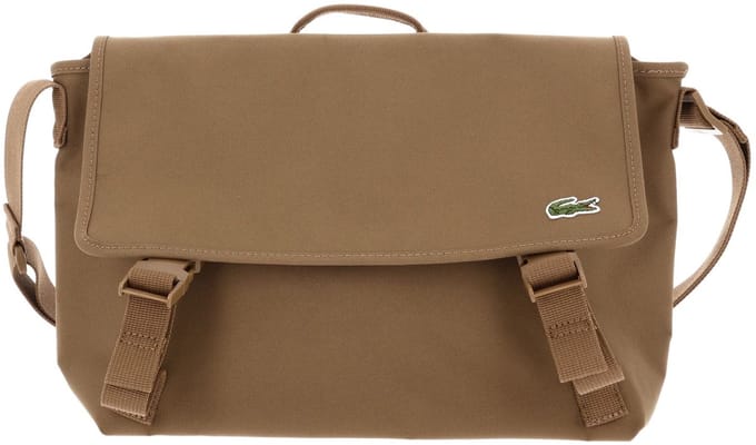 LACOSTE schoudertas tabletzak Messenger Bag Cookie bruine