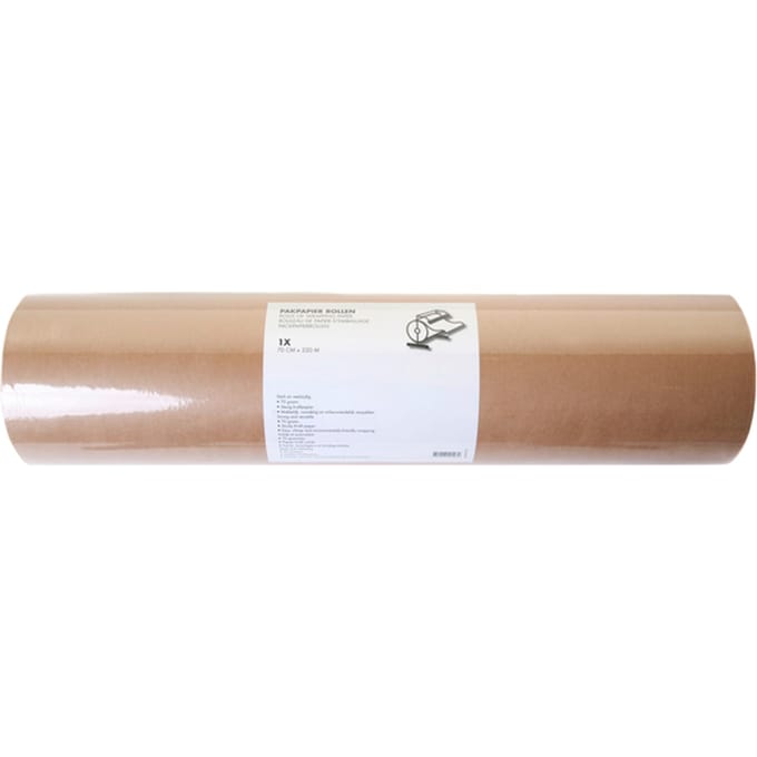 Inpakpapier IEZZY 70gram 70cmx220m kraft bruin