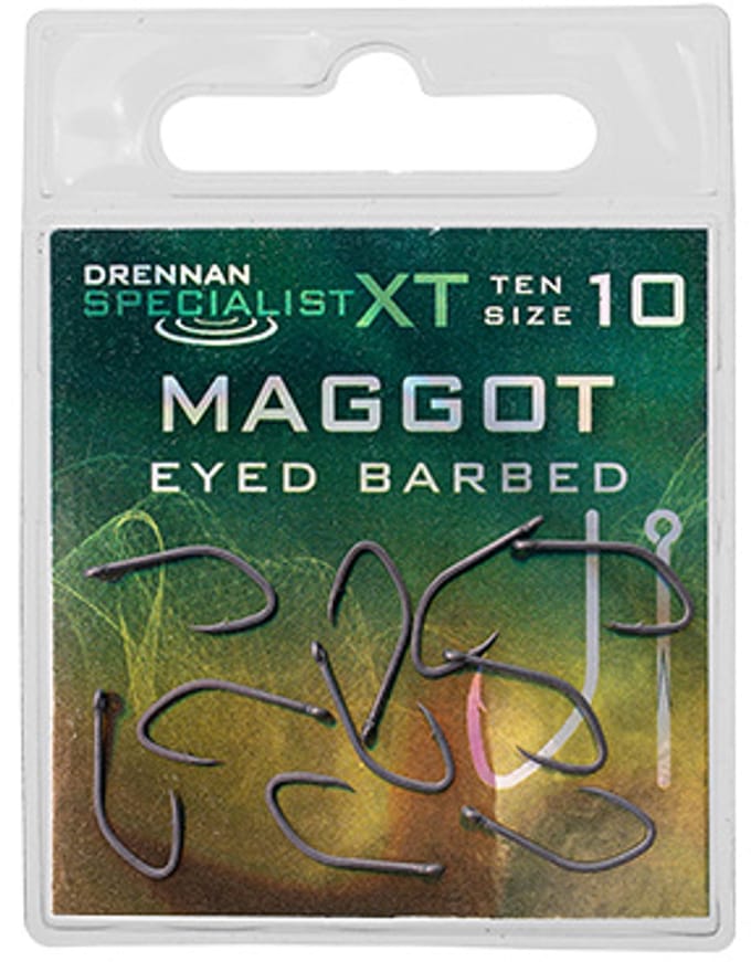 Drennan Specialist XT Maggot Eyed-Barbed - Maat : 12