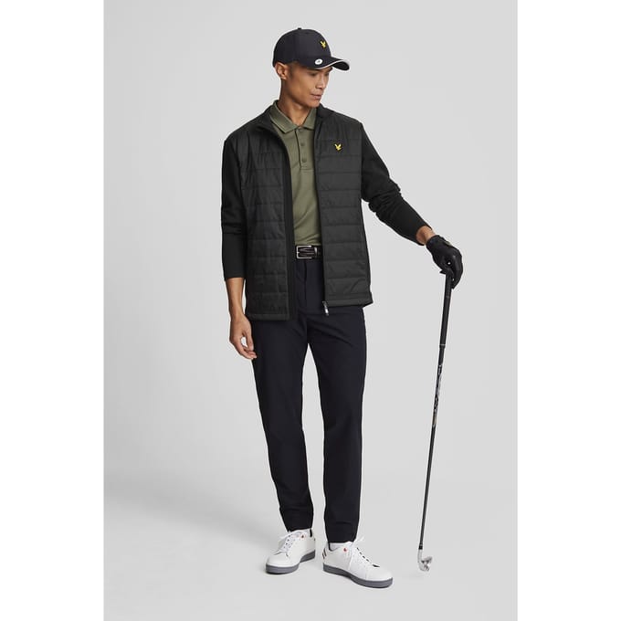 Lyle & Scott Baffle Quilted Full Zip Jacket Jet Black Taglia: M | Giacche leggere Outlet | Uomo | Nero