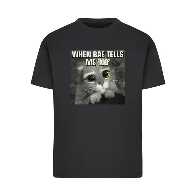T-shirt dames Merchcode Shrek When Bae tells me no