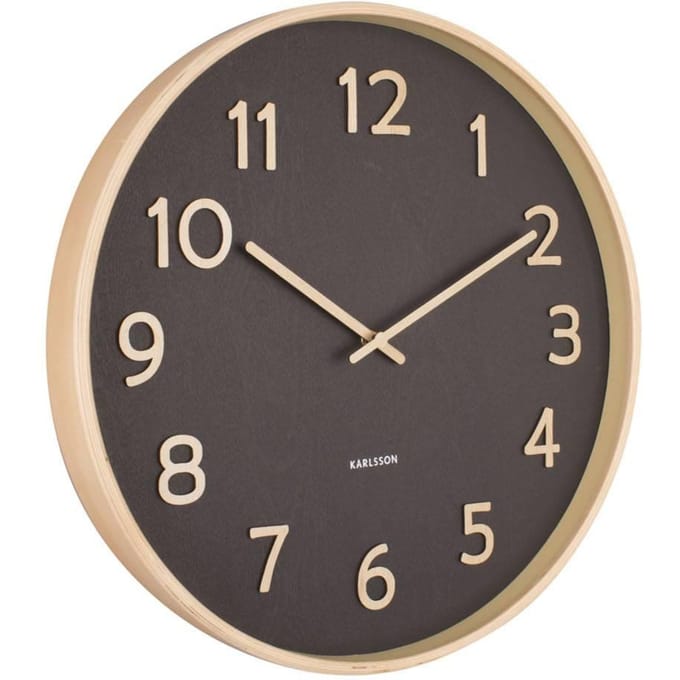 Wandklok Pure hout | KARLSSON