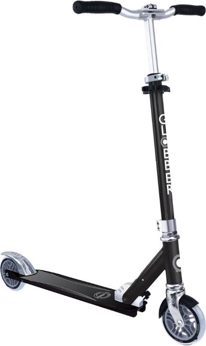 Step - Globber Flow Element Black - zwart - vouwbaar - in hoogte verstelbaar - vanaf 5 jaar
