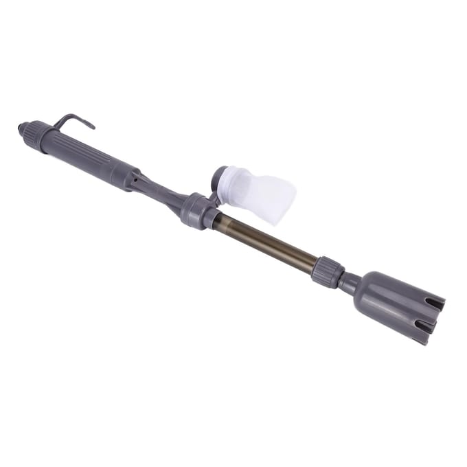 Elektrische Vis Tank Stofzuiger Telescopisch Multifunctioneel Aquarium Grind Zandwasser gray