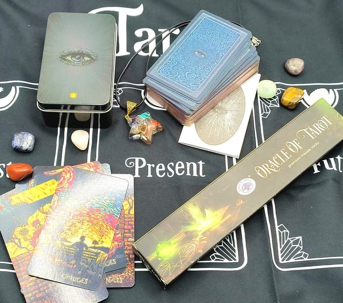 Tarot Prisma Vision Set - Complete Tarot Set met Accessoires