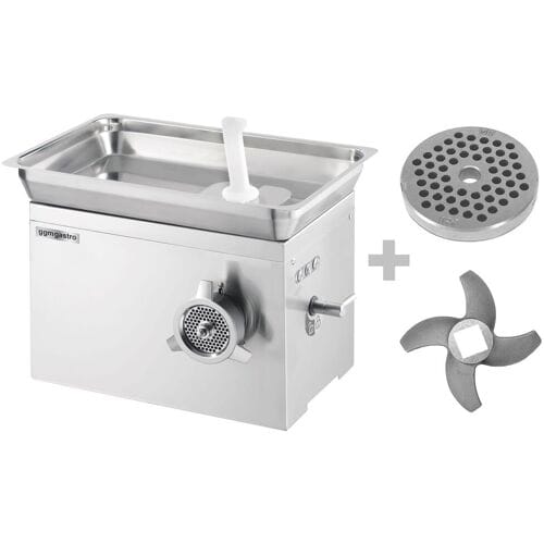 GGM Gastro Elektrischer Fleischwolf - Größe 32 - 650kg/h - 1,8 kW Zilver