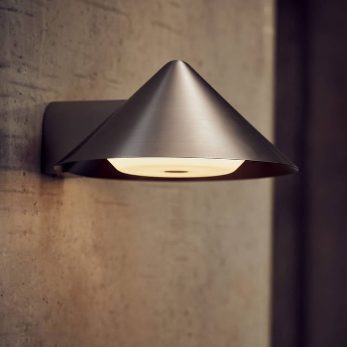 FRANDSEN LED wandlamp Grasp, roestvrij staal, 15 cm