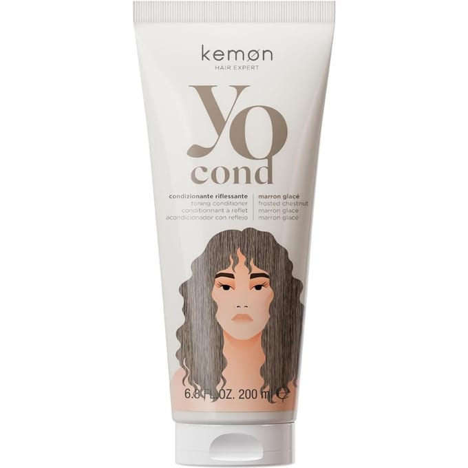 Kemon, Yo Marron Glacé Coloration, Après-shampoing Colorant, 200 ml