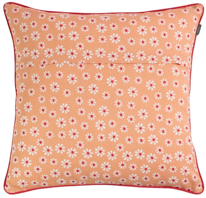 Daisy Flowers Kussen oranje 50x50cm