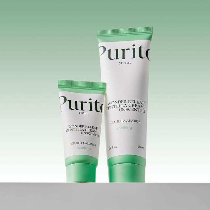 PURITO Wonder Releaf Centella Unscented Mini Cream – kalmerend & parfumvrij 15