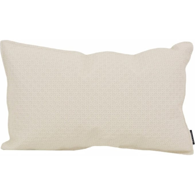 NOVÉE Sierkussen embossed cream | 30 x 50 cm | pu leder
