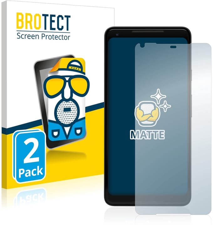 BROTECT - Screenprotector voor Google Pixel 2 XL - Folie Beschermfolie matte 2 Stuks