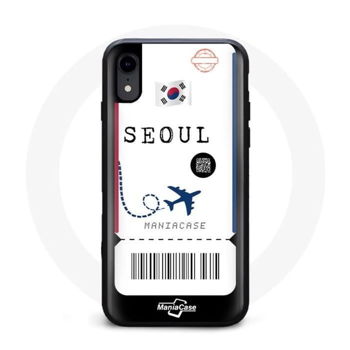 Seoel vliegticket iPhone XS max hoesje
