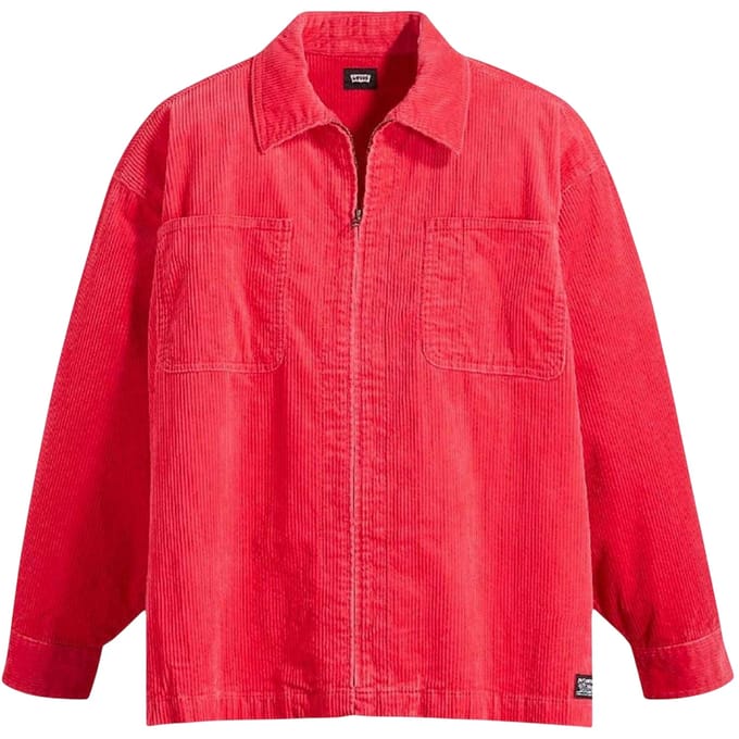 Levi's Heren Skate Corduroy Relaxed Fit Overshirt (Framboos)