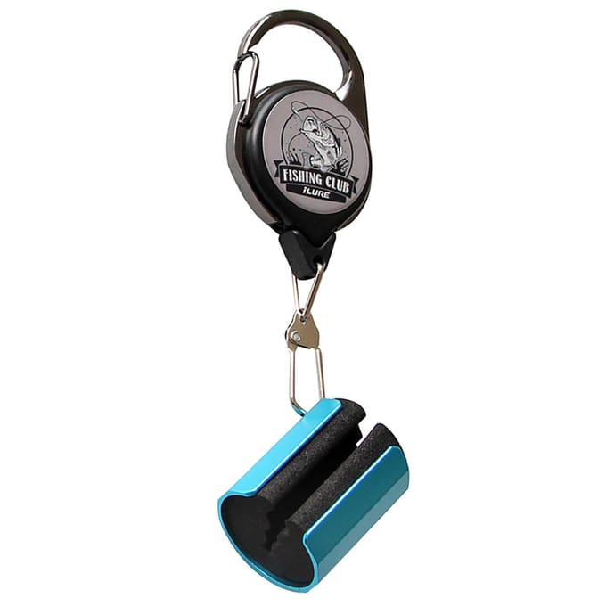 Vishengelclip Vishengelhouder Vliegvissersaccessoires Model B blauw