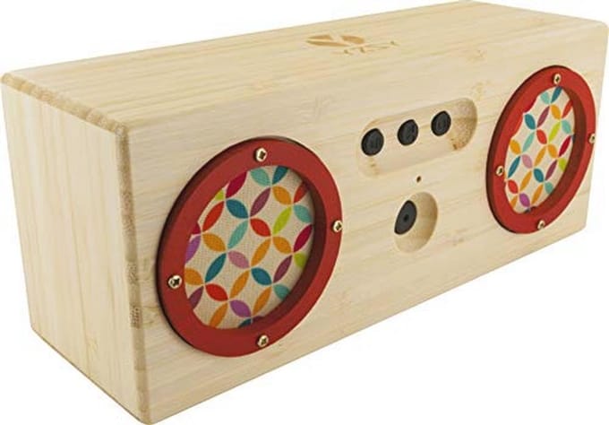Bluetooth Speaker met Geïntegreerde Microfoon en Handsfree Functie - Duurzaam Bamboe Design