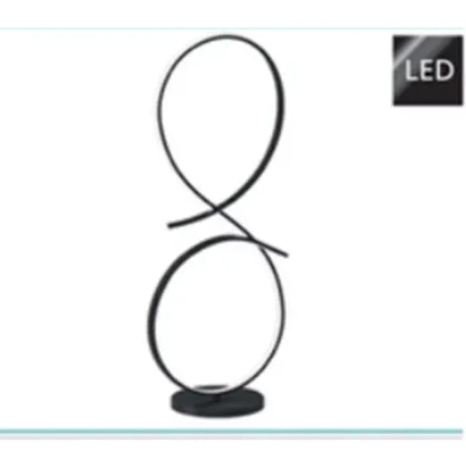 EGLO Serpins Vloerlamp - LED - 107 cm - Zwart|Wit
