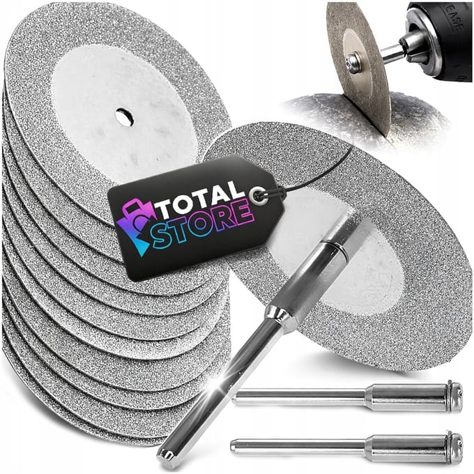 Vorfaal - Diamant Doorslijpschijf - Set van 10 - 40mm Diameter - Geschikt voor Mini Slijpmachines