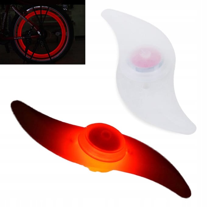 NAKŁADKA LED YY601 - Rood - Verlichting - Fiets