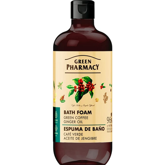 Green Pharmacy Bath Foam Green Coffee and Ginger Oil 500 ml