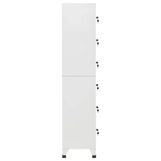 vidaXL - Lockerkast - 38x40x180 - cm - staal - lichtgrijs