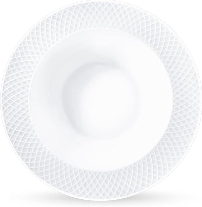 Wilmax - Diep Porseleinen Bord - 22,5 cm - Set van 2 - Wit