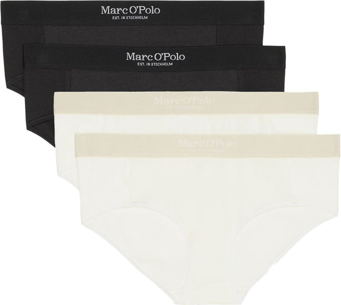 Marc O'Polo Dames hipster slip 4 pack Iconic Rib