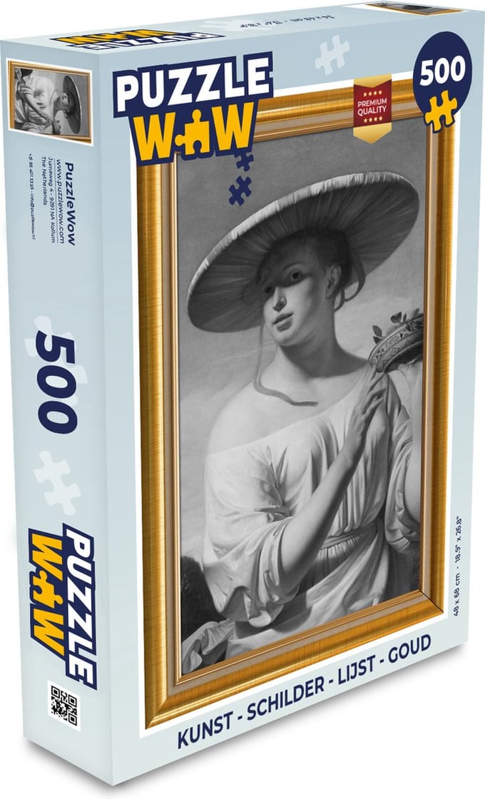 Puzzel Kunst - Schilder - Lijst - Goud - Legpuzzel - Puzzel 500 stukjes