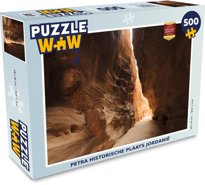 Puzzel Petra historische plaats Jordanië - Legpuzzel - Puzzel 500 stukjes