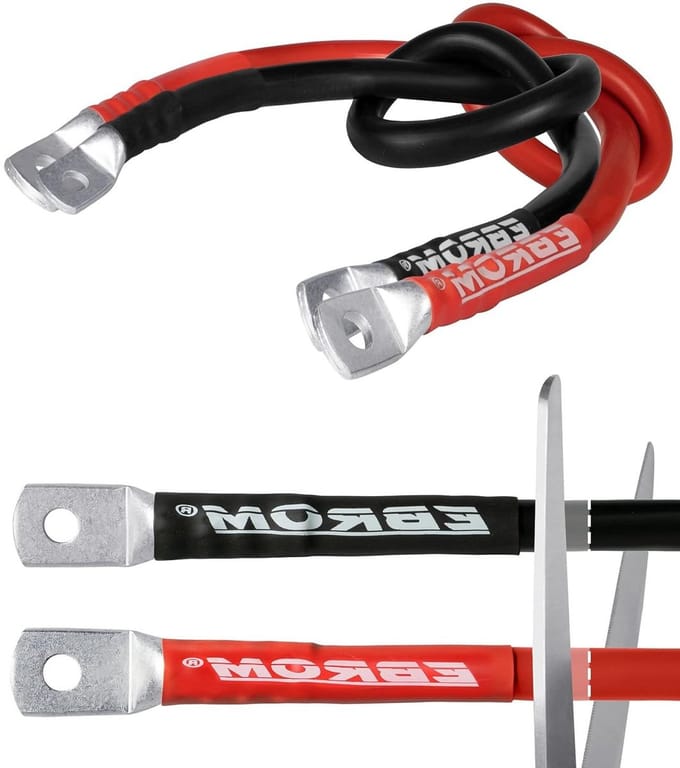 Flexibele Batterijkabel - Stroomkabel - Energieoverdracht - Hoge Flexibiliteit - 16 mm² - Rood/Zwart