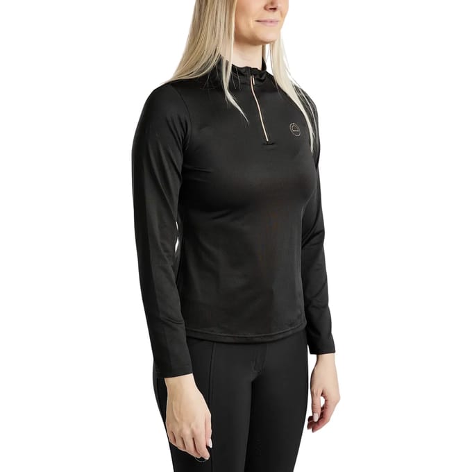 MONTAR EVERLY ROSEGOLD LONGSLEEVE BASELAYER Zwart