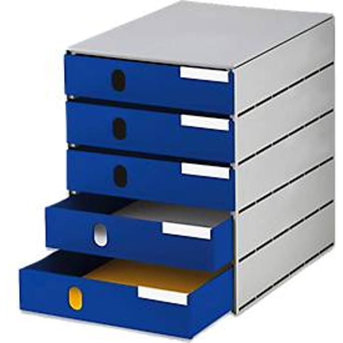 styro® Styroval Pro ladebox, 5 laden, gesloten, B 243 x D 335 x H 323 mm, DIN C4, polystyreen, stapelbaar, ecoblauw