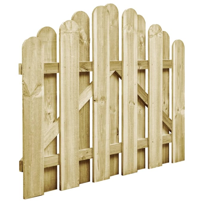 vidaXL Poort 100x75 cm groen geïmpregneerd grenenhout