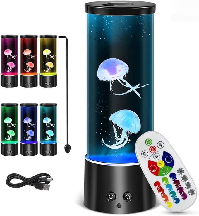 Kwallen Lamp - Jellyfish Lavalamp - Nachtlampje