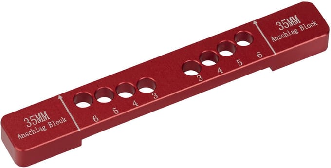 Aanslagblok 35 mm ONDERDEEL voor boormal BS-35-T45, BS-35-T48, BS-35-T52