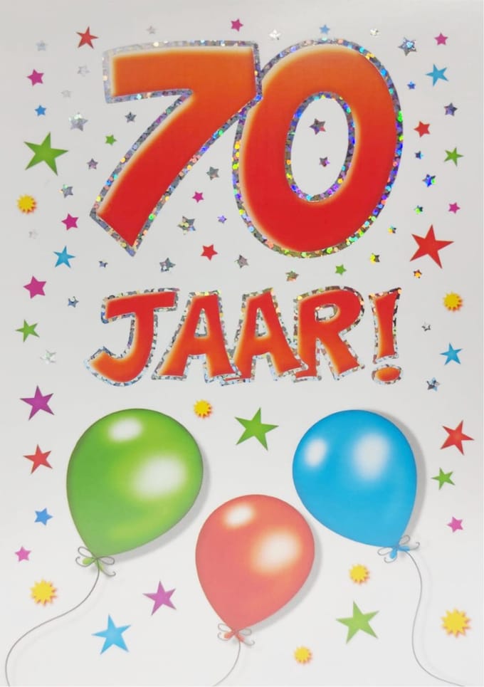 Verjaardagskaart - That Funny Age - 70 jaar - Met Envelop - Per stuk