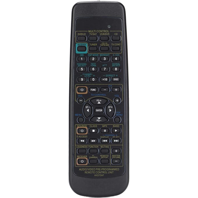 Afstandsbediening voor PIONEER VSXD309 VSXD409 VSXD411 VSXD411S VSXD412 VSXD412S VSXD510 Audio en black