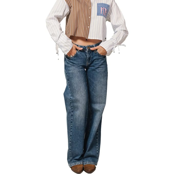 Vrouwen wide leg jeans Freeman T Porter Agatha