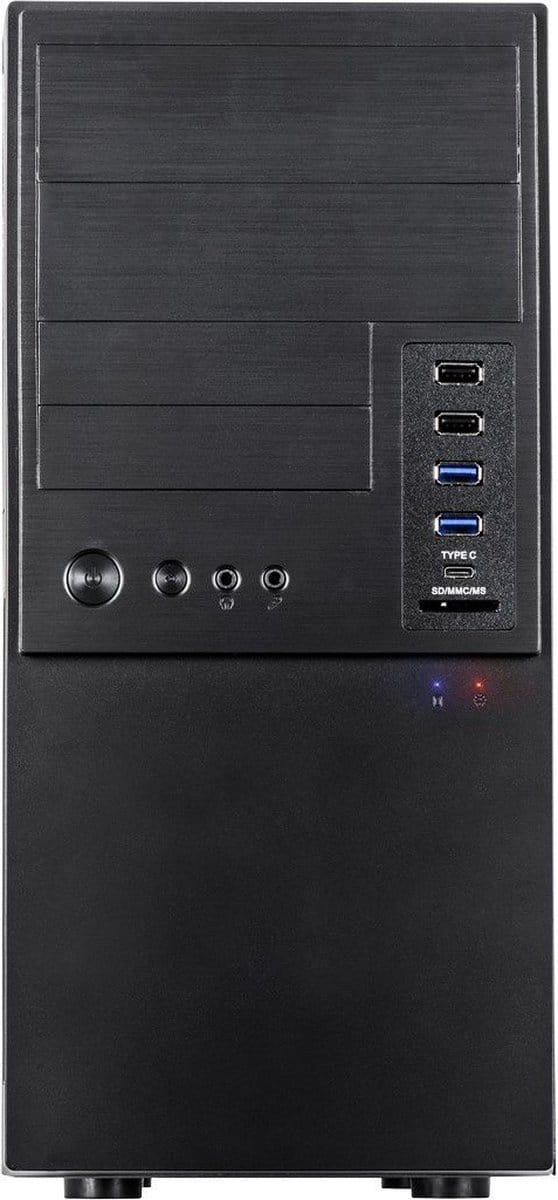 Inter-Tech IT-6865 - Case - Tower - Zwart