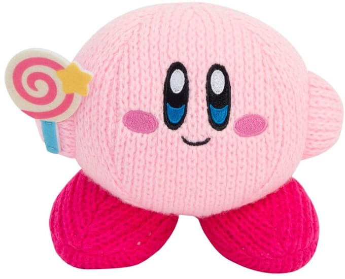 Kirby Nuiguru-Knit Plush Figure Kirby with Invincible Candy Wand