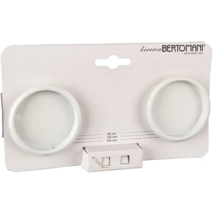 Bertomani Meubelknop - Aluminium - Mat Wit - 62mm - Set Van 2