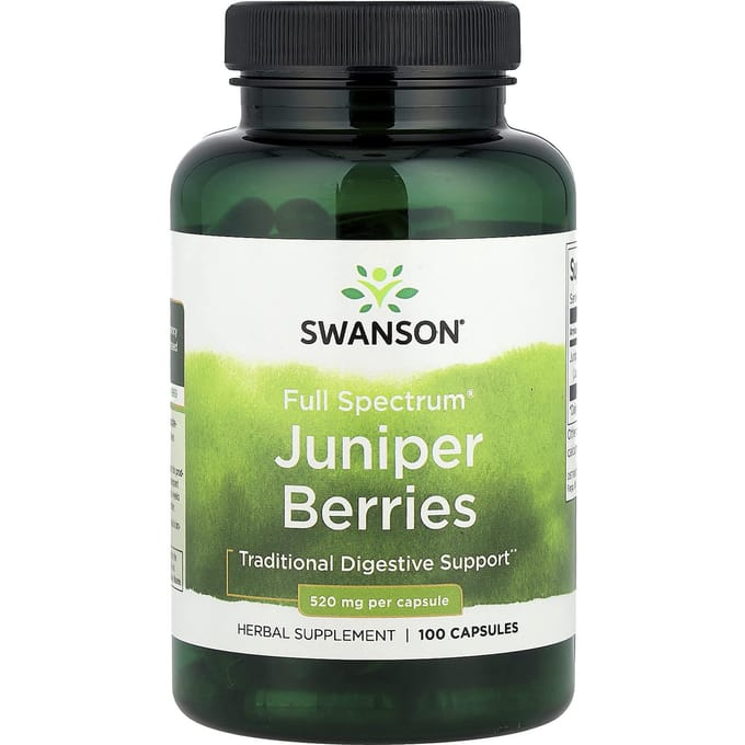 Baie de genévrier Full Spectrum®, 520 mg, 100 capsules