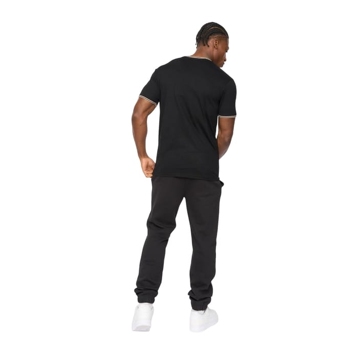 Crosshatch Heren Preece T-Shirt (Zwart)