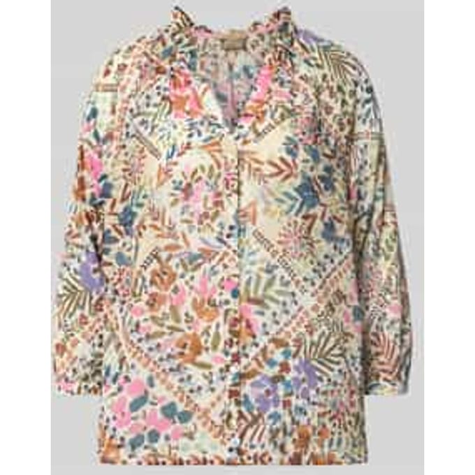 relaxed fit blouse van puur katoen
