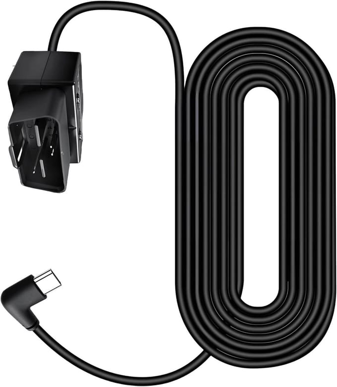Dashcam Hardwire Kit - OBD Kabelset - Parkeerbewaking Auto - Verstelbare Spanning - 1 cm - Zwart