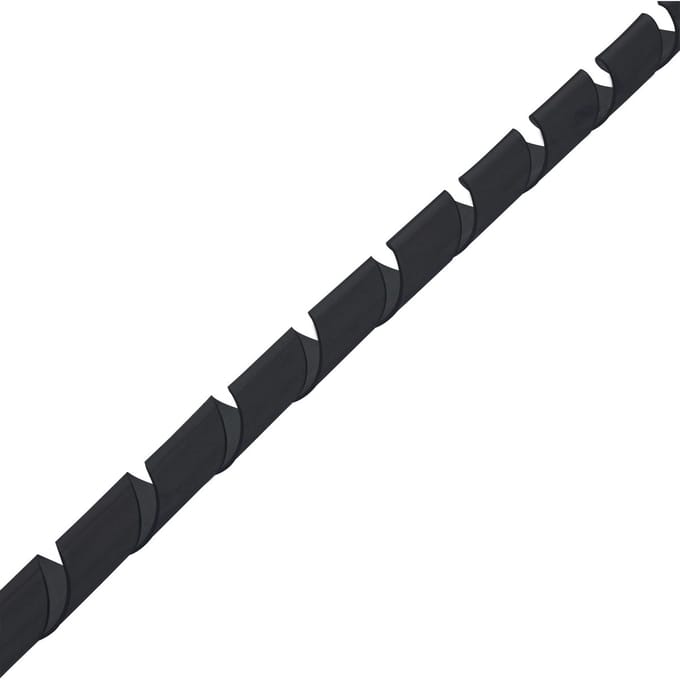 Spiraalband kabelslang - 24mm / 10m / zwart