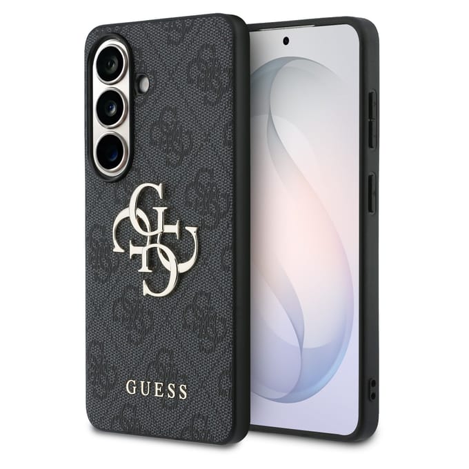 Guess 4G Metal Logo Backcover voor de Samsung Galaxy S26 Plus - Zwart
