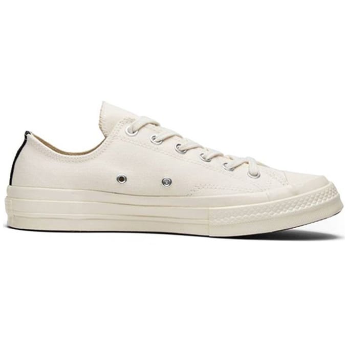 Comme des Garçons Play x Converse Chuck 70 Low Lait Baskets Unisexe Blanc 150207C 41.5 white