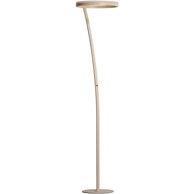 FISCHER & HONSEL LED vloerlamp Sirko, zandkleurig, hoogte 177 cm, metaal, CCT